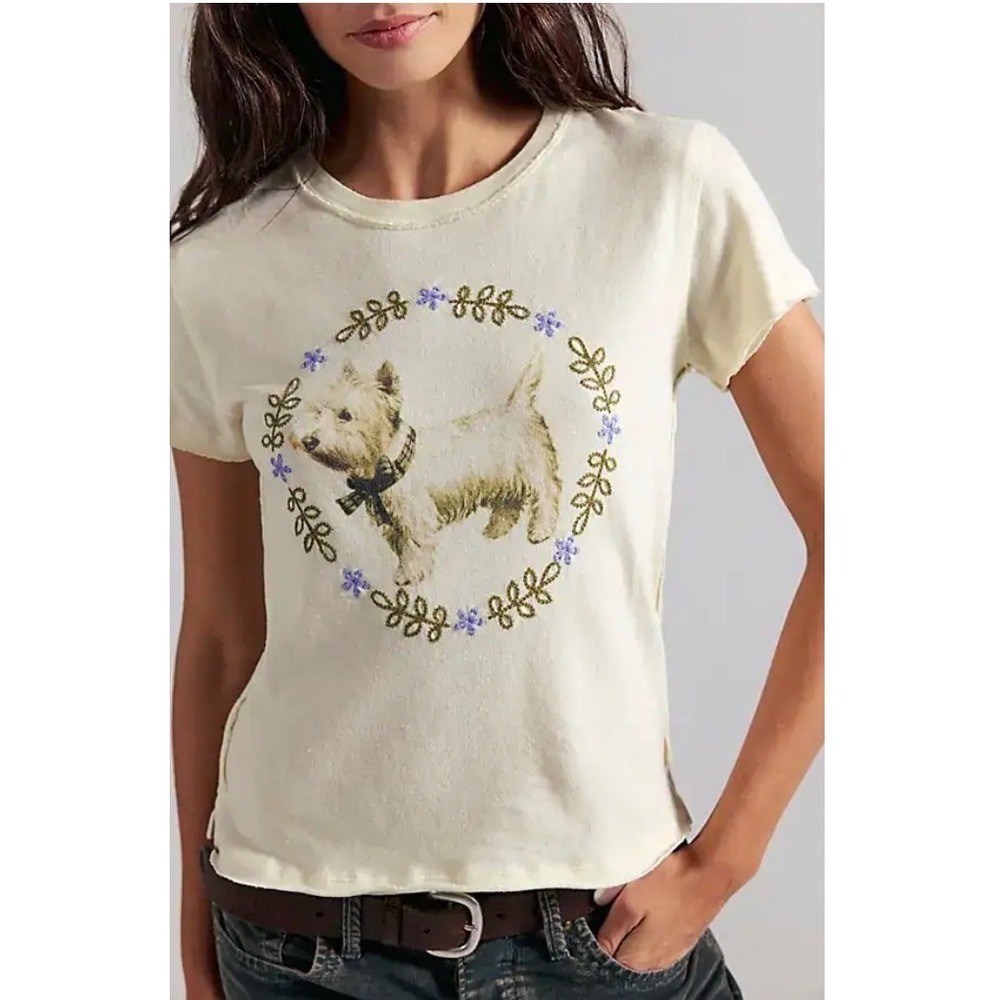 We The Free People Fur friend T-Shirt XL NWT